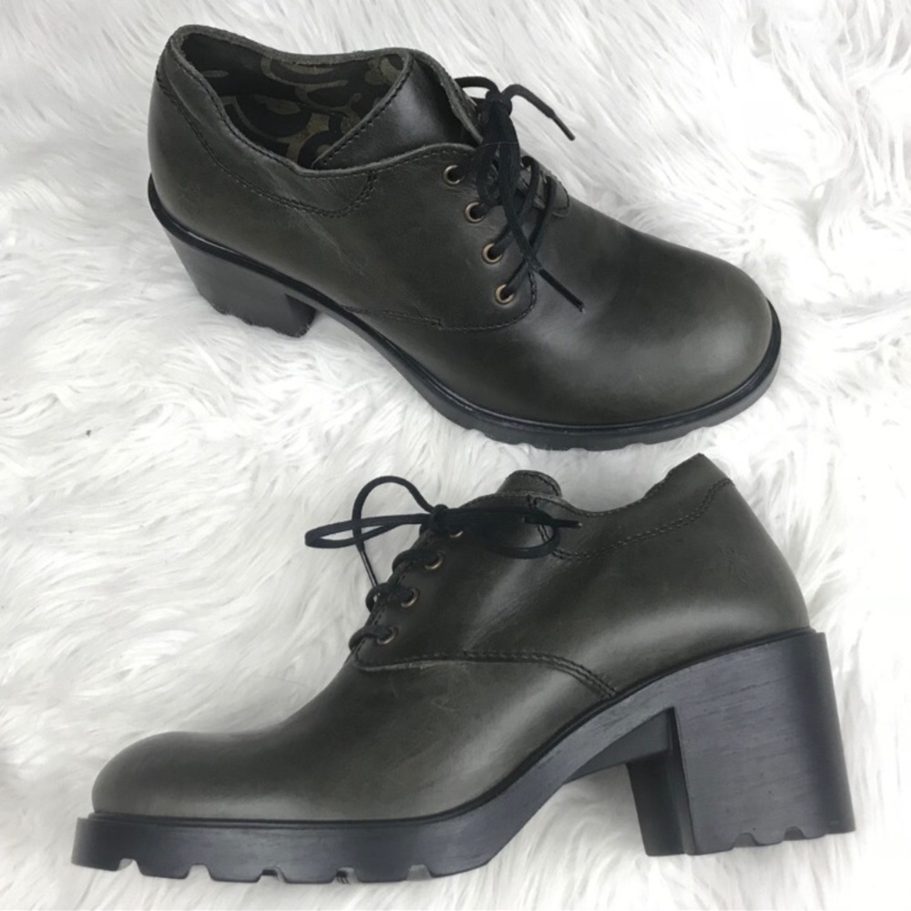 Olive Fly London heeled booties